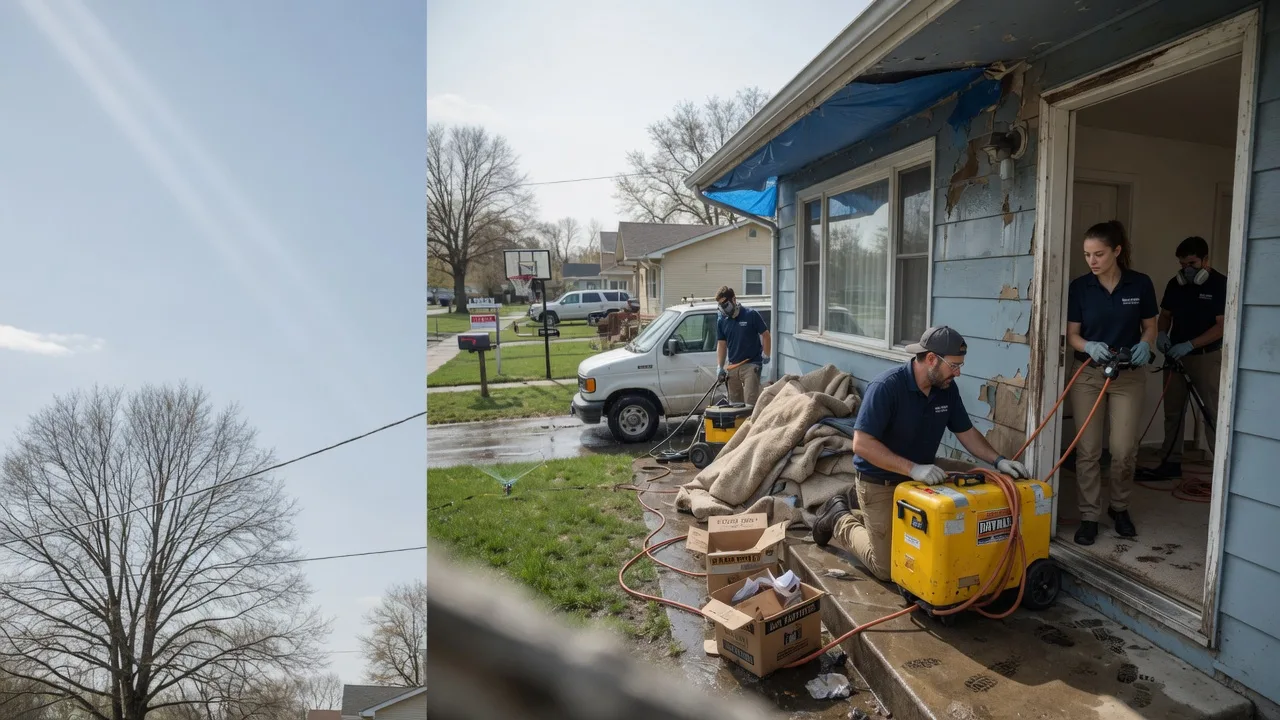 Basement Flood Cleanup in Edgerton, KS near me